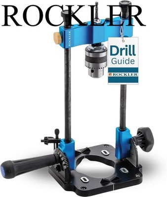 Rockler Drill Guide | Portable Drill Press Adapter for Hand Drill- 0 to 60 Angle
