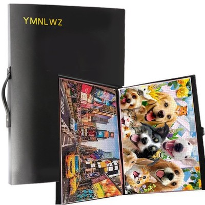 YMNLWZ Puzzle Storage Folder, Keeping Large Capacity Puzzle Book Holder, Spac...