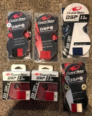 LOT of 6 Lizard Skins DSP BAR Tape & Plugs Bar Tape Cycling Road Bike