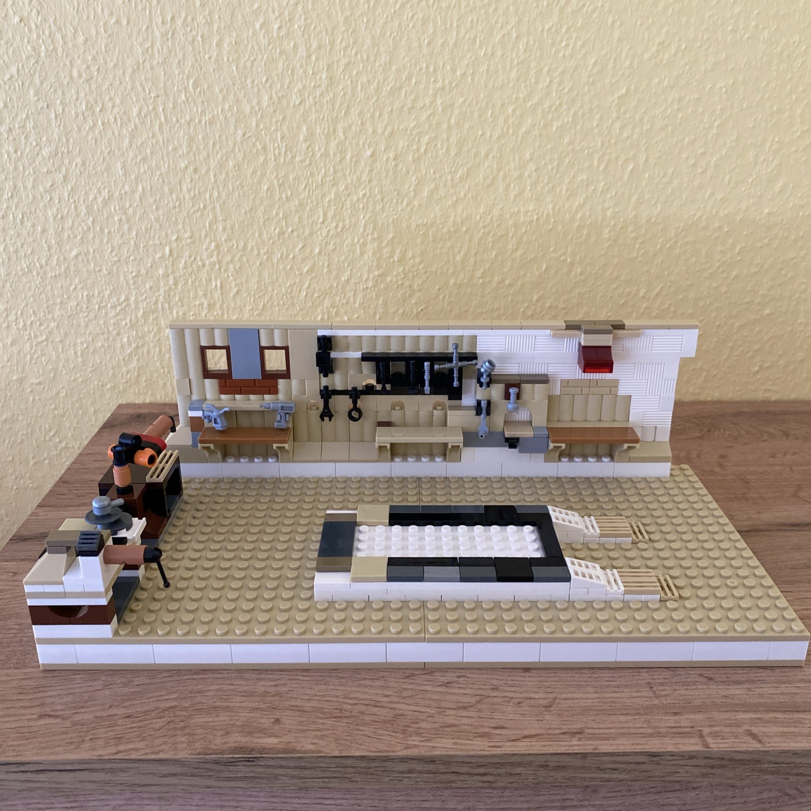 Klemmbaustein Set Autowerkstatt MOC 375 Teile 32 cm x 16 cm x 10 cm (B x T x H)