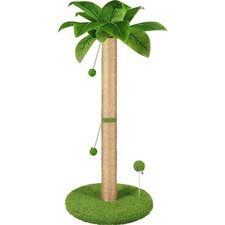 Kratzbaum für Katzen, 82 cm hoch, mit -Sisalseil, zwei interaktiven baumelnde...