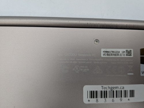 Asus ZenBook UX330U 13.3" Intel i7-7500U 16GB RAM 256GB SSD Win 11 Home Activate - Picture 13 of 13