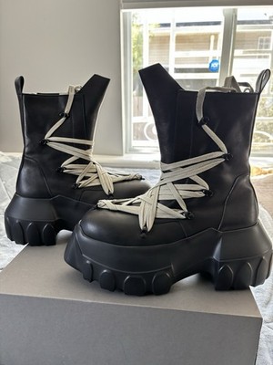 Rick Owens Megalace Tractor Boot Size 43EU / 10 | eBay