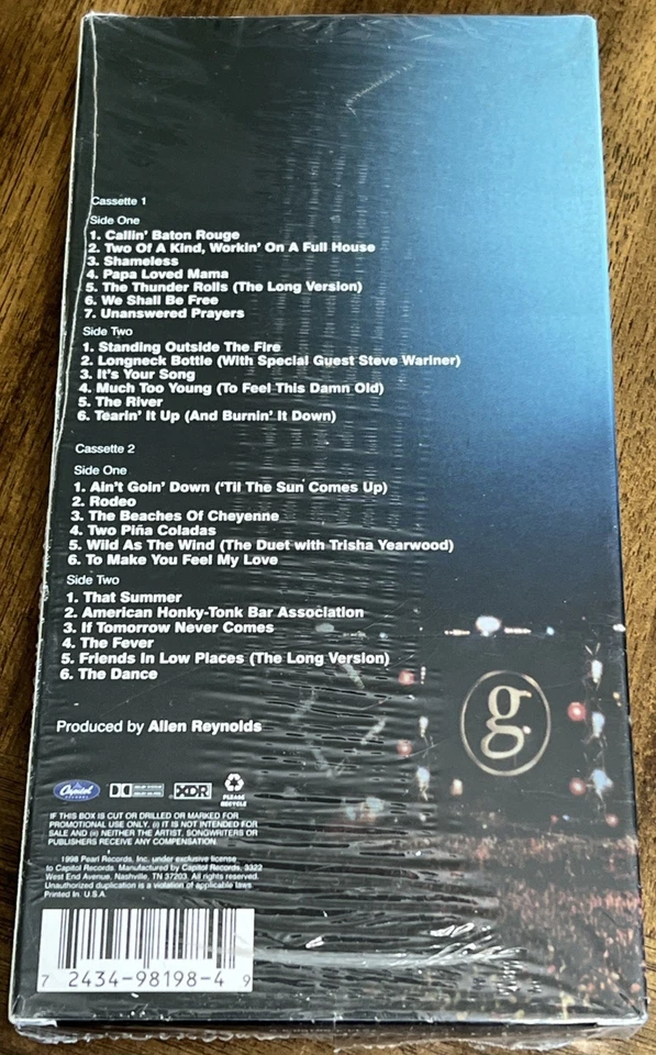 Double Live Garth Brooks (1998 Cassette 2 Tape Set Capitol Nashville) NEW SEALED - Image 4 of 4
