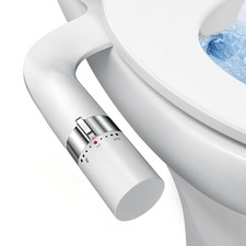 Bidet Attachment for Toilet, Ultra-Slim, Non Electric Dual Nozzle, Fresh Cold...