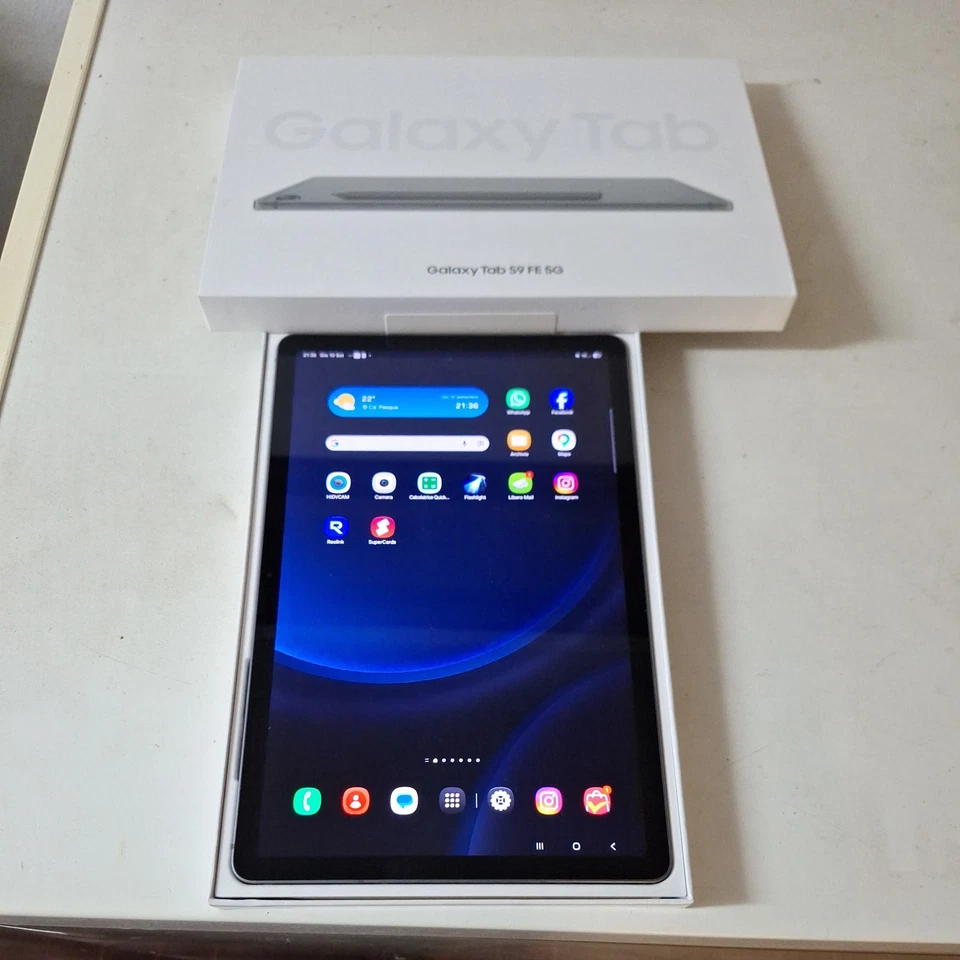 Samsung Galaxy Tab S9 FE · 128GB · Wi-Fi + Cellular, foto 4 di 5