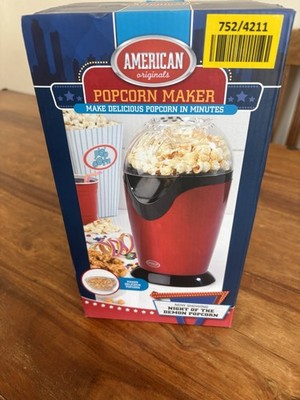 American Originals rote Popcornmaschine, brandneu und versiegelt Modell EKO49 3HAR
