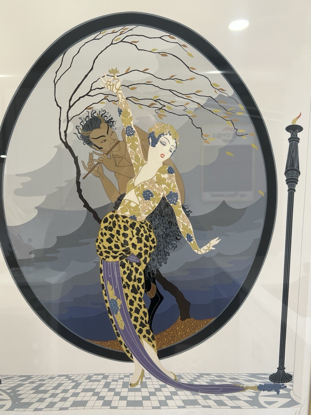 Original Erte Limited Edition Serigraph Signed /300 “Woman & Satyr” 27” x 19”