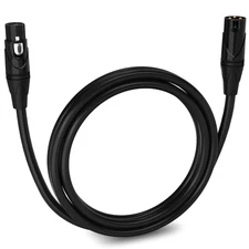 6 Feet XLR Microphone Cable Balanced Male to Female 3 Pin Mic Cord for Powered S