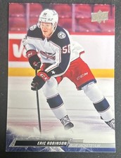 2022-23 upper Deck Eric Robinson Card #307 Blue Jackets LW Fair Stress Lines