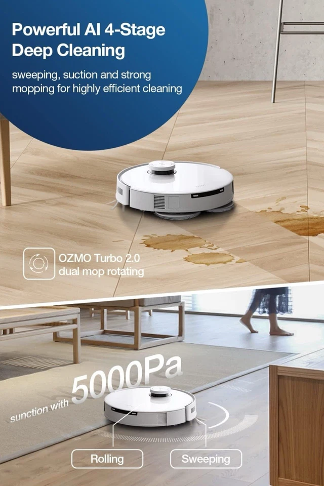 Ecovacs Deebot T10 Omni All-in-one Robot Vacuum And Mop Combo 5000pa BRAND NEW - Image 3 of 4