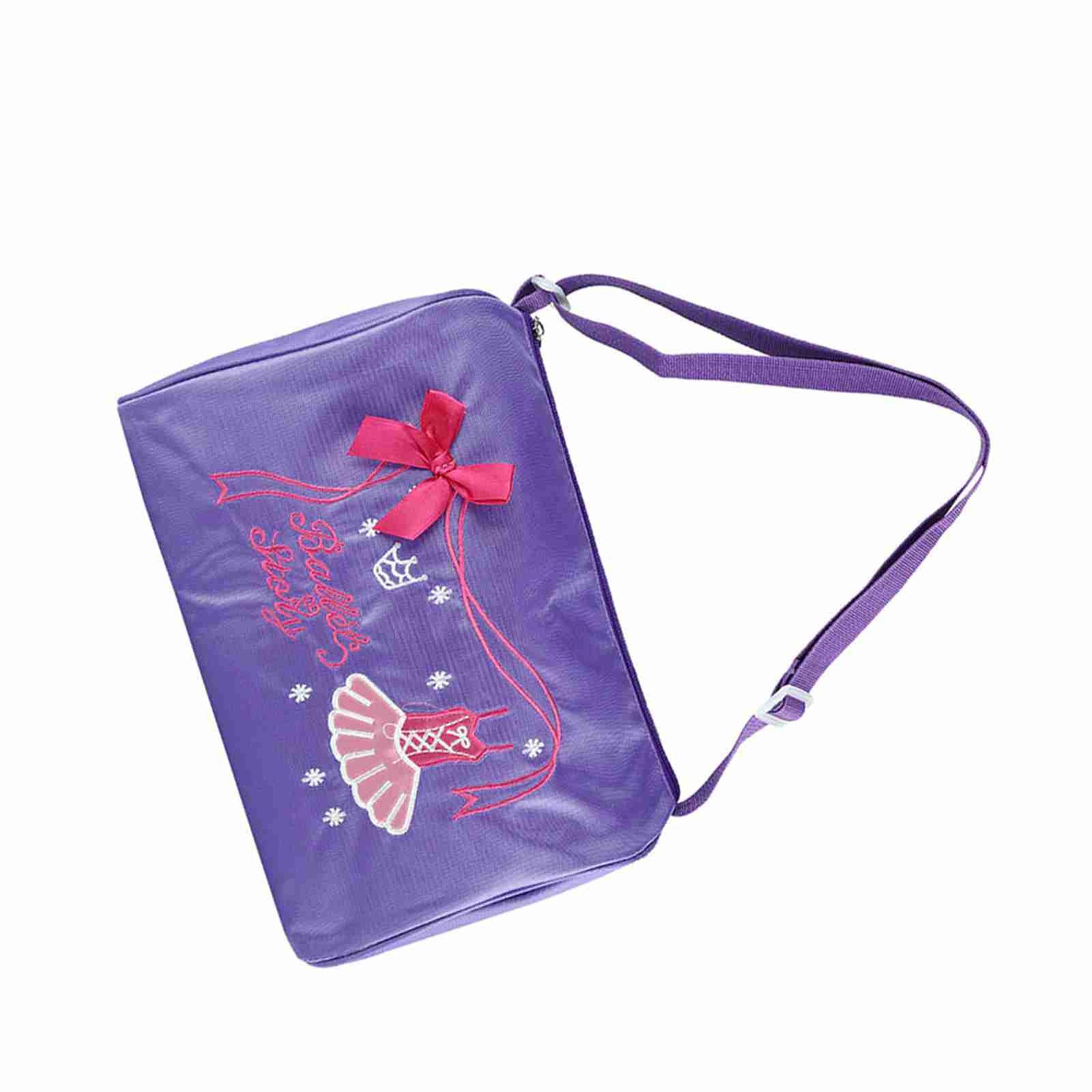 Girls Ballet Tote Durable Large Capacity For Dance & Sports Purple