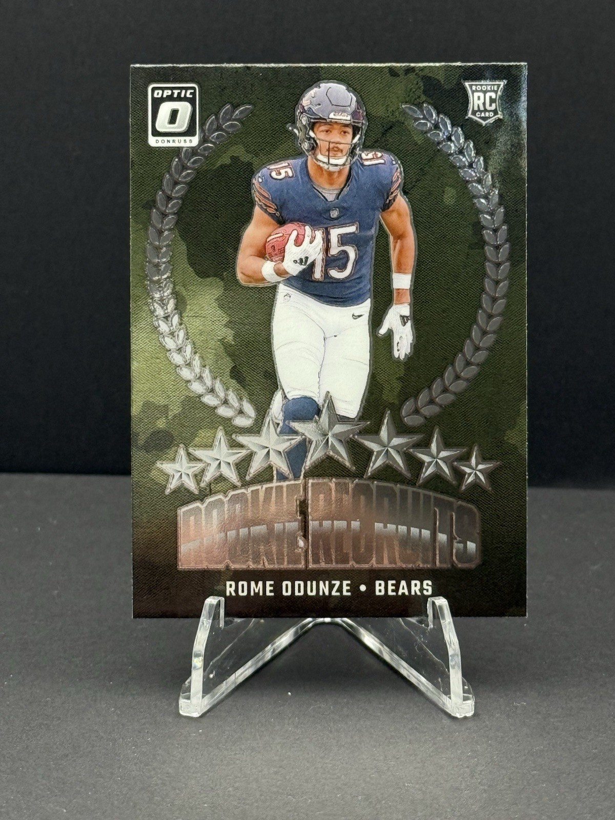 2024 Panini Optic Rome Odunze Rookie Recruits RC Chicago Bears #9