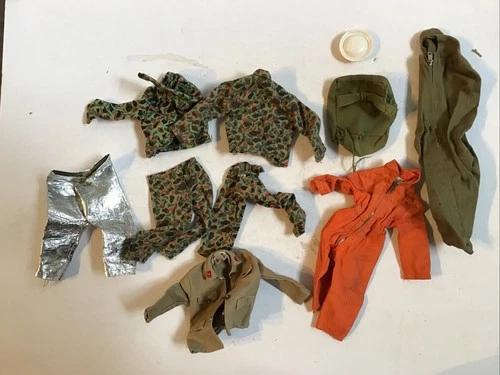 Camouflage Sleeping Bag W/ Pack Big Clothing Lot GI JOE lot VINTAGE  HASBRO