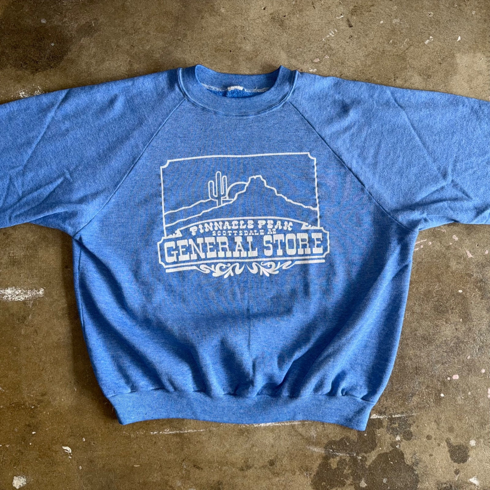 70s VINTAGE PINNACLE PEAK GENERAL STORE SWEATSHIRT SZ M SCOTTSDALE ARIZONA 80s