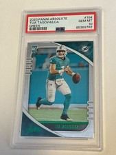 2020 Panini Absolute Green Tua Tagovailoa Graded Rookie Card RC #194 PSA 10. rookie card picture