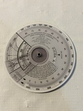 Vtg Computer Air Navigation, True Air Speed Mach, No wind Components Supersonic.