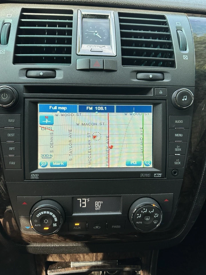 Cadillac DTS 2008 radio AM FM reproductor de CD navegación auxiliar OEM 25815693 BOSE S14 Foto 2 de 4