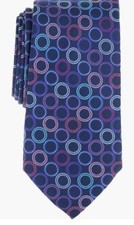 Ted Baker London Men's Navy Wilhem Circle Dot Silk Blend Tie