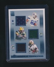 EMMIT SMITH AHMAN GREEN RICKY WILLIAMS 2002 PACIFIC CROWN ROYALE TRIPLE THREADS