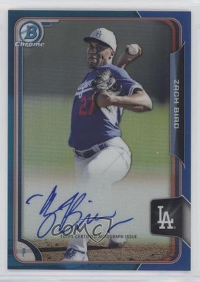 2015 Bowman Chrome Prospects Blue Refractor 29/150 Zach Bird #BCAP-ZB Auto 0c2