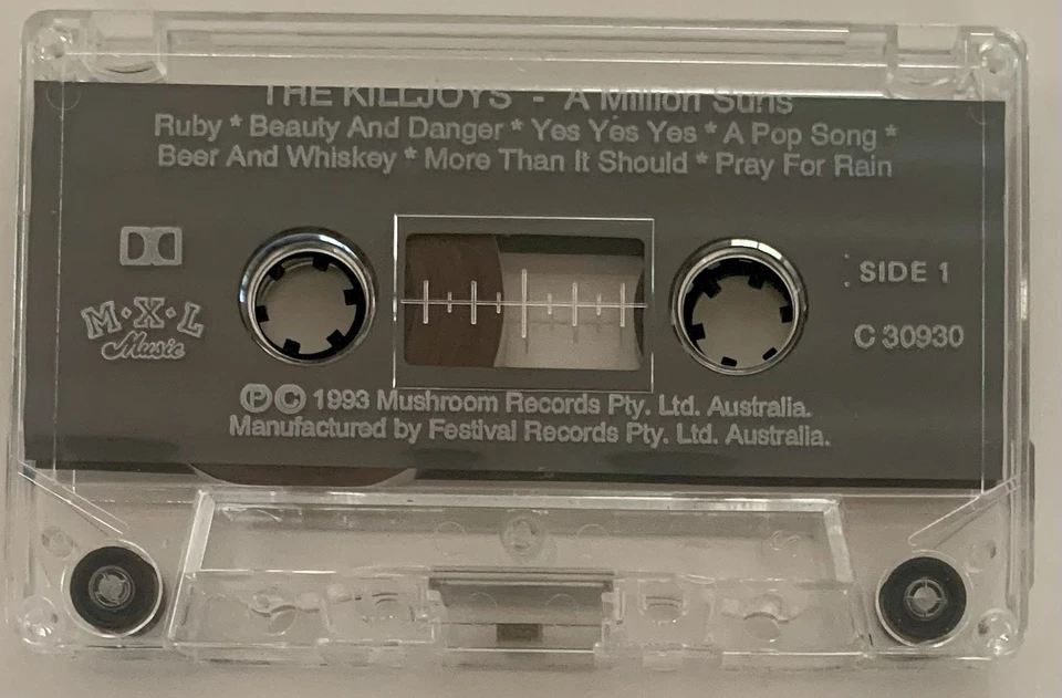 The Killjoys A Million Suns Cassette 1993 Mushroom Records RARE Australia - Image 3 of 4