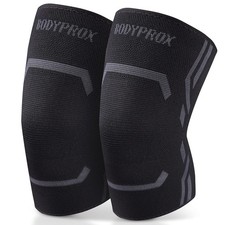 2X Rodilleras De Compresi n Para Levantamiento De Pesas CrossFit Neoprene Gym,