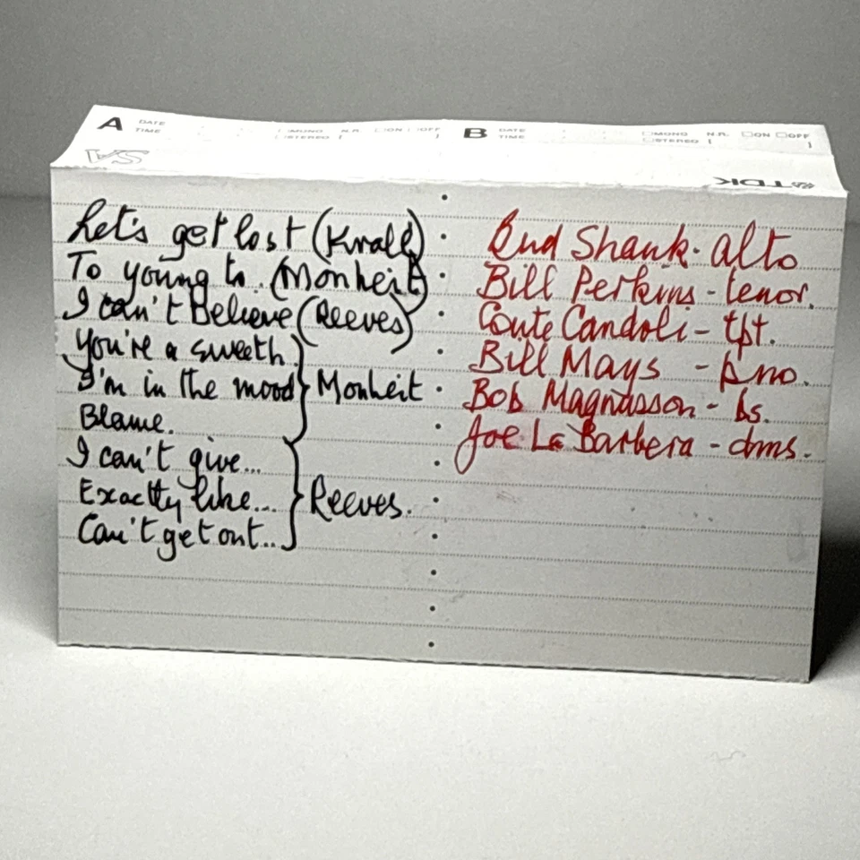 Terence Blanchard & Bud Shank Sextet Home Record SA90 Cassette Tape - Image 3 of 4