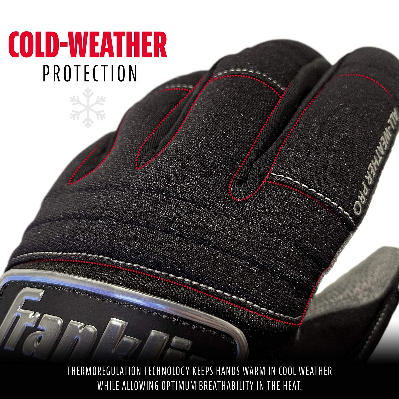 Franklin Sports MLB Batting Gloves - Thumbnail 2