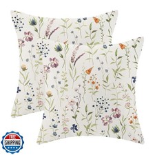 AEIOAE Spring Pillow Covers 18x18 Inch Set of 2, Sage Green Color