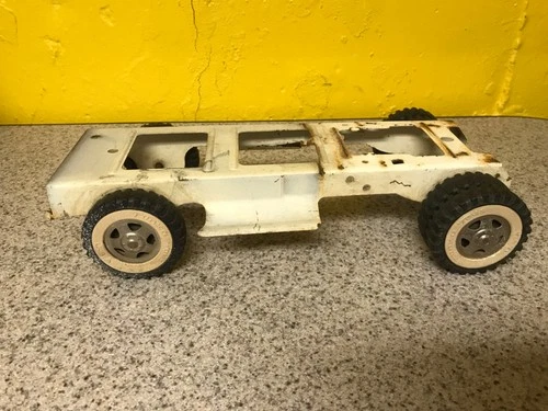 Tonka 1961 Tow Truck Frame and Tires Only No Dents for Parts Or Restore