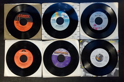 Lot of 6 Single Records 80's / Go Go's / Level 42 / Dazz Band / More 45rpm