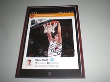 Tibor Plei&szlig;  Basketball signed signiert autograph Autogramm auf Autogrammkarte