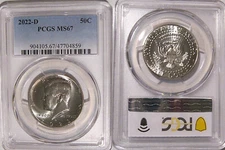 2022 D Kennedy Half Dollar 50c PCGS MS67