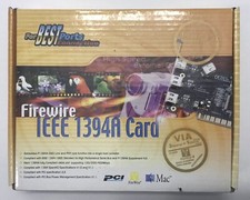 FireWire IEEE 1394A Card  New Open Box   No Disc 