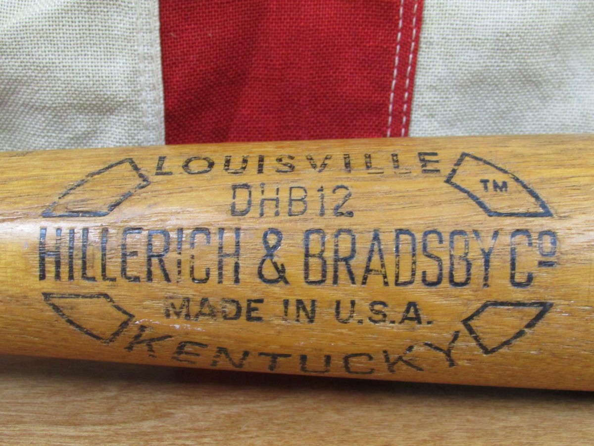 Vintage Hillerich & Bradsby Wood 'Safe Hit' Baseball Bat Pete Rose