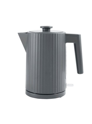 Schnellkochender Wasserkocher 1,7L geripptes Design Küchengerät GRAU NEU! - KARTON BESCHÄDIGT!