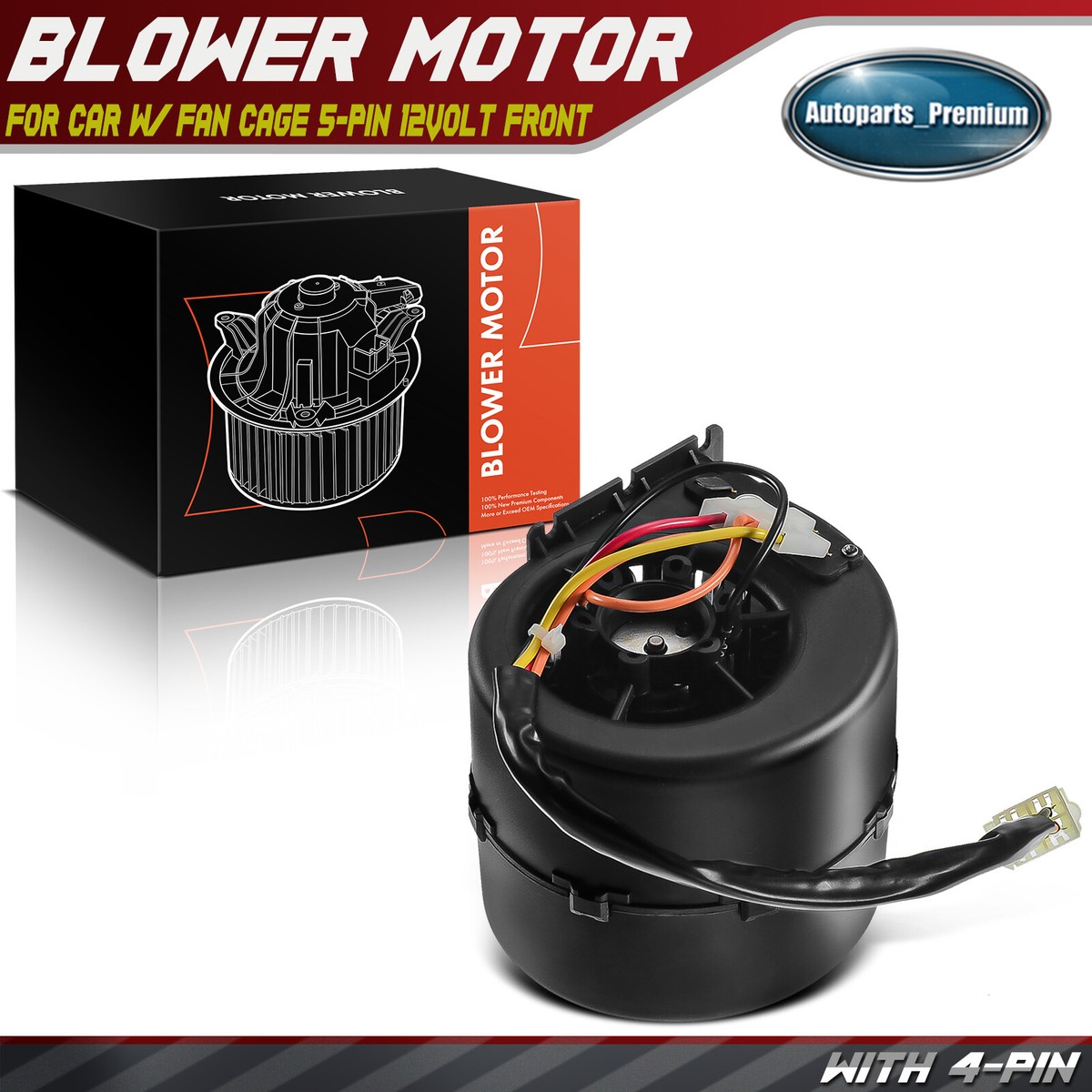 Ac Infinity A-Premium Heater Blower Motor With Fan Cage