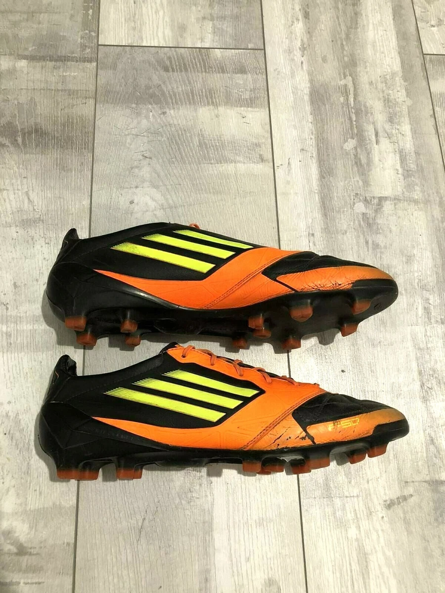 Adidas adizero F50 TRX FG Leather Football Cleats Boots Orange