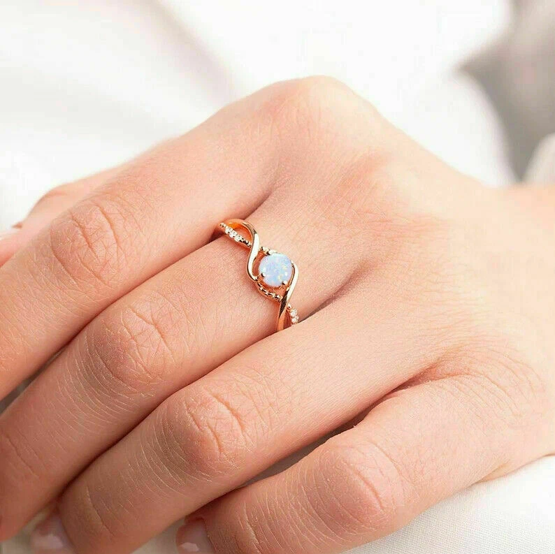 Opal twist best sale ring