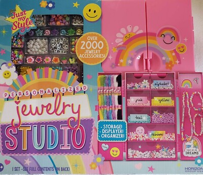 Just My Style Personalized 2000+ Piece Jewelry Making Kit Studio