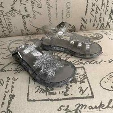 Children's Place Jelly Clear Sparkle Sandals