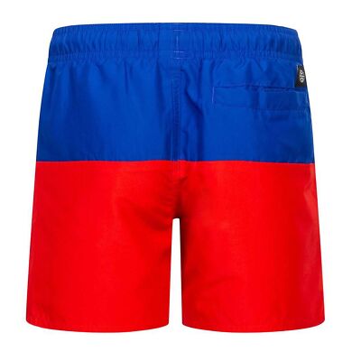 adidas Kinder Colorblock Board Shorts Badeshorts Badehose Swim Shorts Blau  Rot