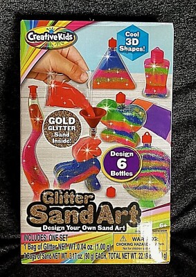 Glitter Sand Art, Design Your Own Sand Art in 6 Bottles