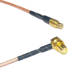 RG316 MCX MALE to SMA FEMALE ANGLE RF Cable Rapid-SHIP LOT