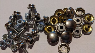 #ad #ad 10 set 5 8 SS 8 32 Machine Snap Stud Cap Socket Nut BOOT CONVERTIBLE 40 piece $25.30