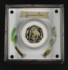 2020 Dinosauria Iguanodon Colour 50p Fifty Pence Silver Proof Coin - complete