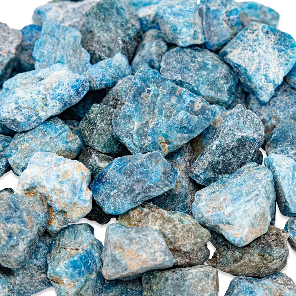 Raw Blue Apatite Crystal - Bulk Wholesale Rough Stones - Amazonite Gemstone - Image 3 of 4