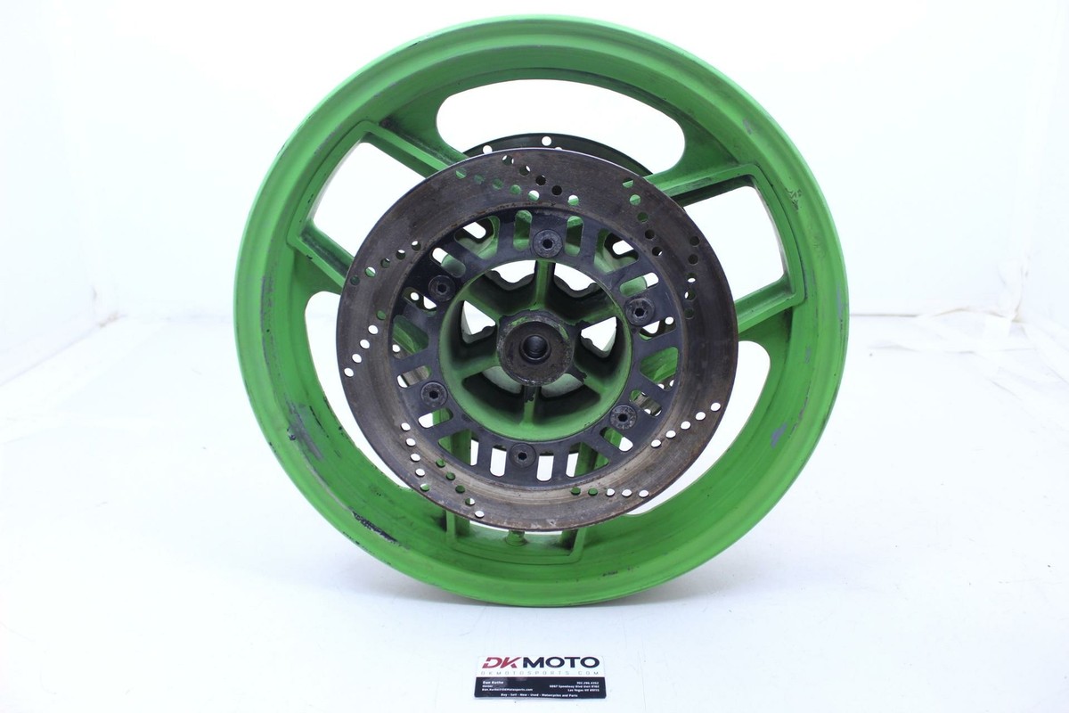 1985 KAWASAKI NINJA 600R OEM FRONT WHEEL RIM W ROTORS | eBay