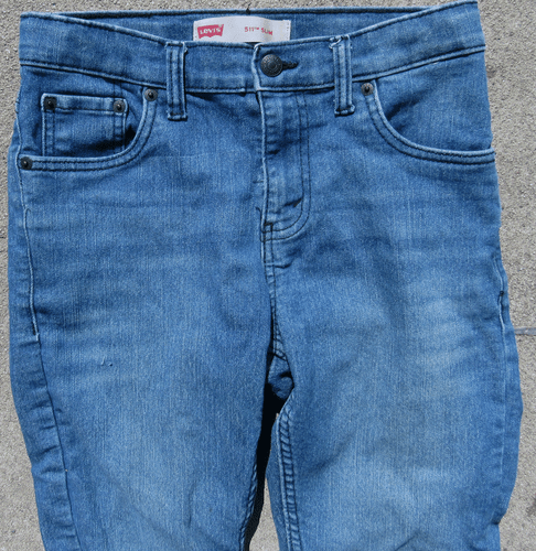 Levi's Boys 511 Slim Fit Denim Blue Medium Wash Jeans Size 14 Reg 27x27 NWD - Picture 5 of 5